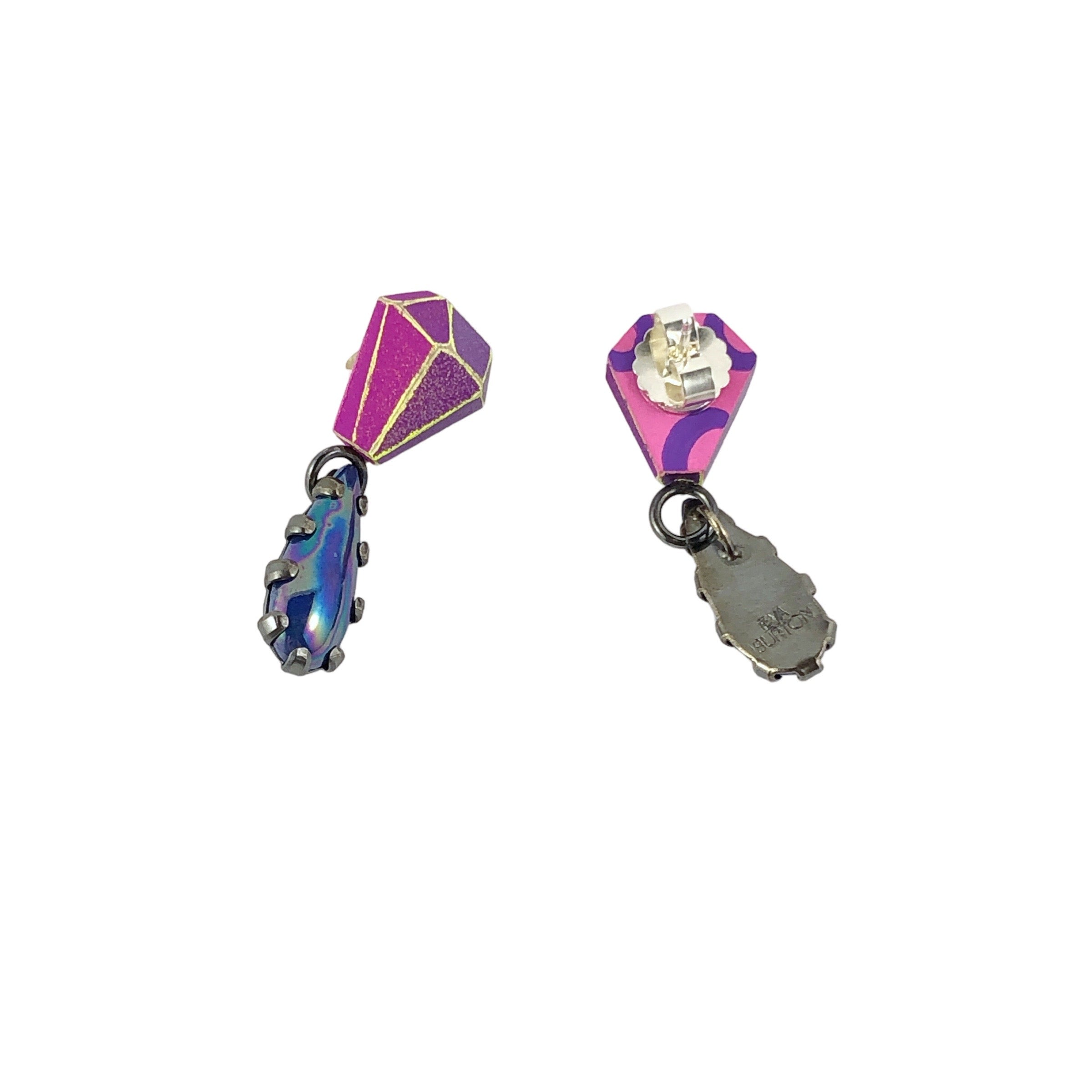 Diamond Cut Caireles Medium Studs - Eva Burton