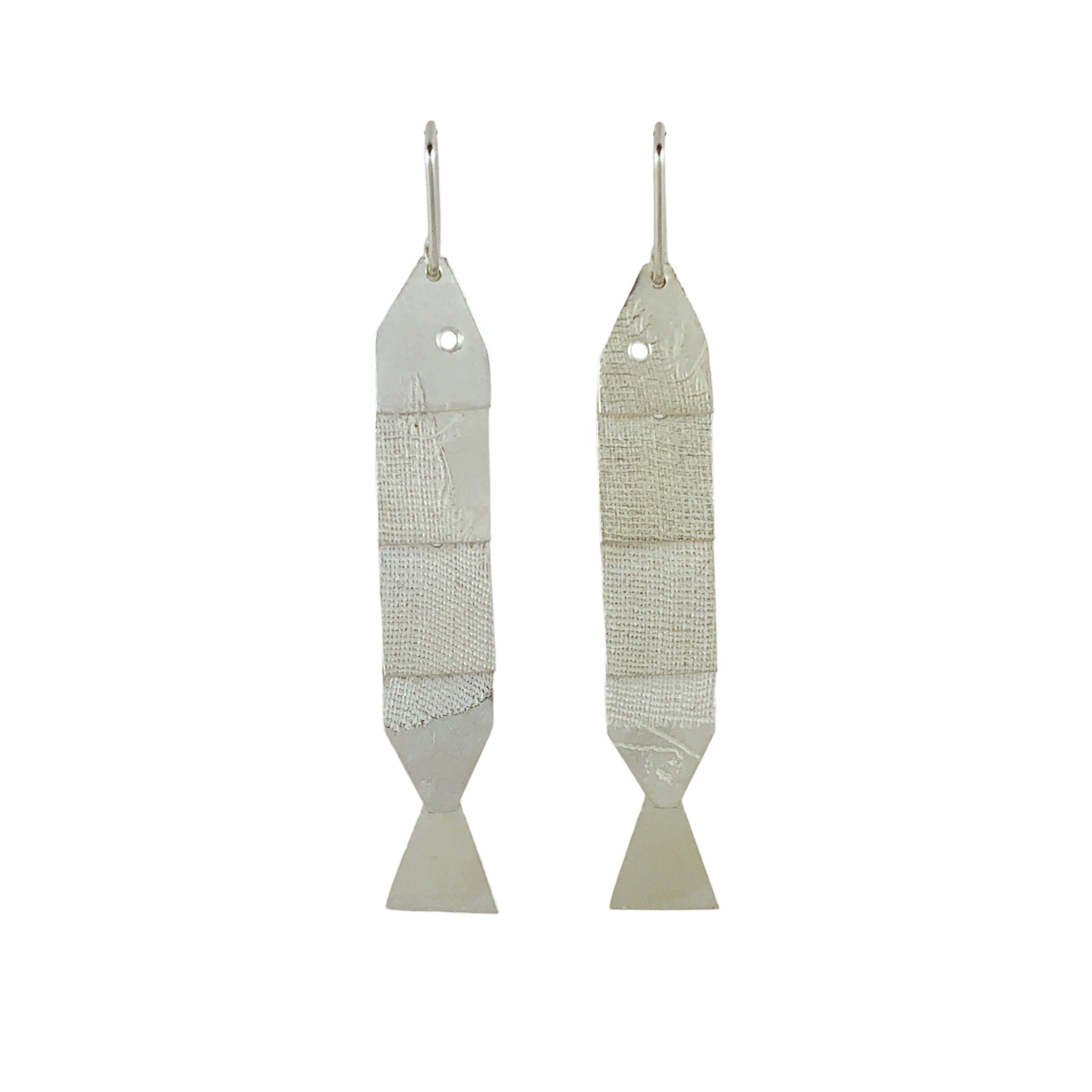 Silver Articulate Fish Earrings - Cynthia Nge