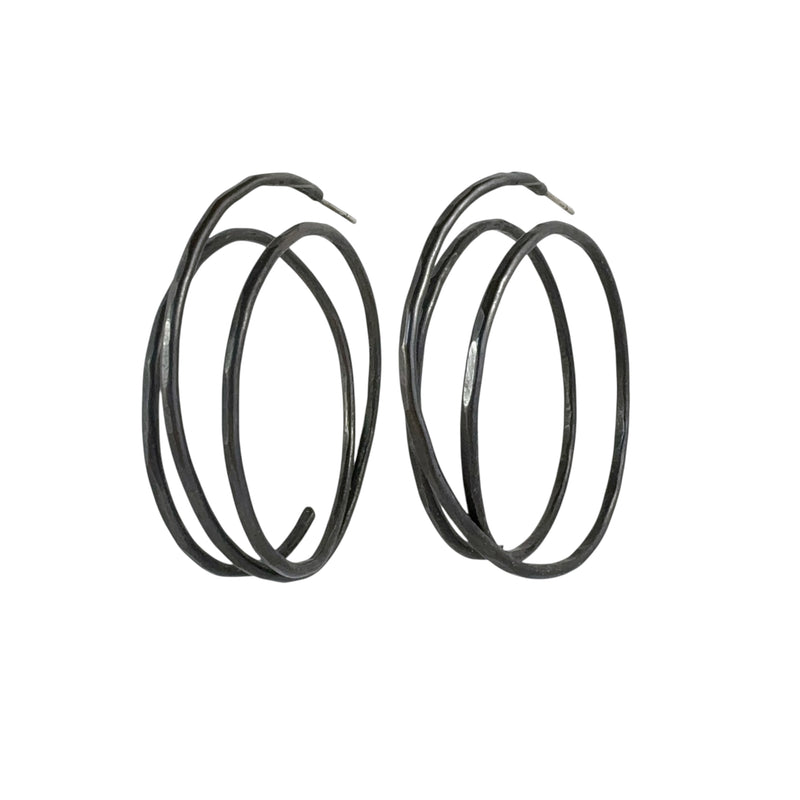 Large Spiral Hoops - Jane Hodgetts