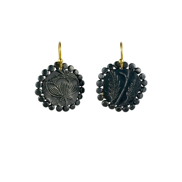 Mother of Thousand Oxidised Earrings - Cynthia Nge