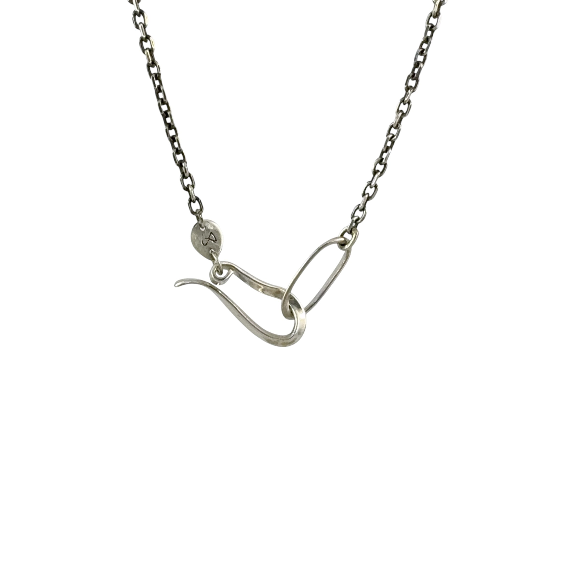Staple Oxidised Silver Necklace - Leah Abercrombie