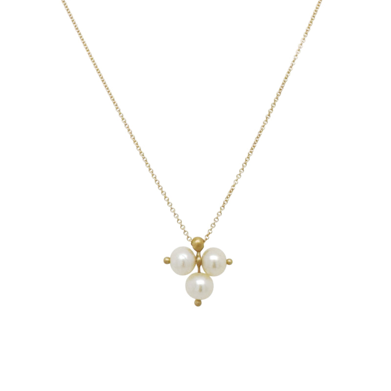 Trinity Gemstone Necklace in 14ct gold - Carla Caruso