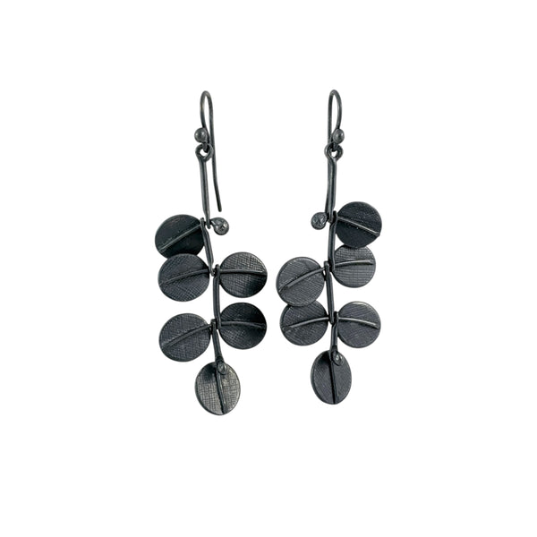Oxidised Kowhai in the Wind Earrings - Cynthia Nge