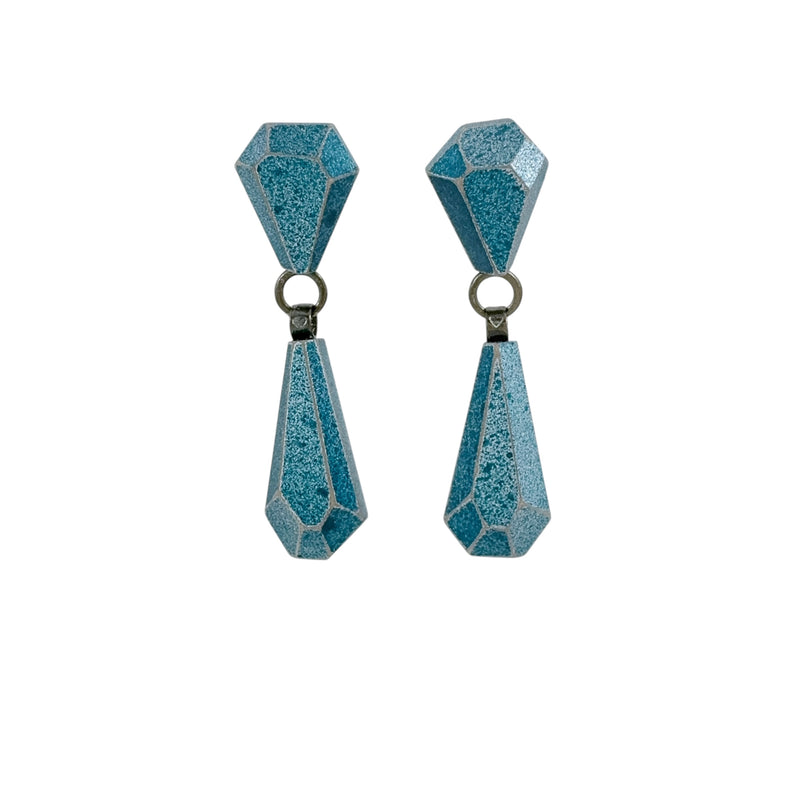 Wooden Diamond Cut Studs - Eva Burton