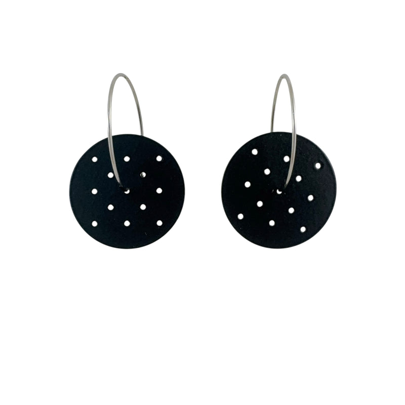 Perforated Small Earrings - Ferro Forma
