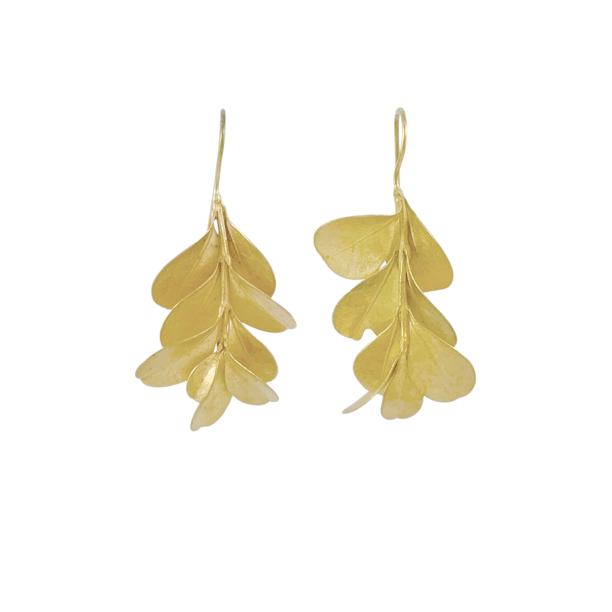 Box Bush Gold Plated Earrings - Anja Jagsch