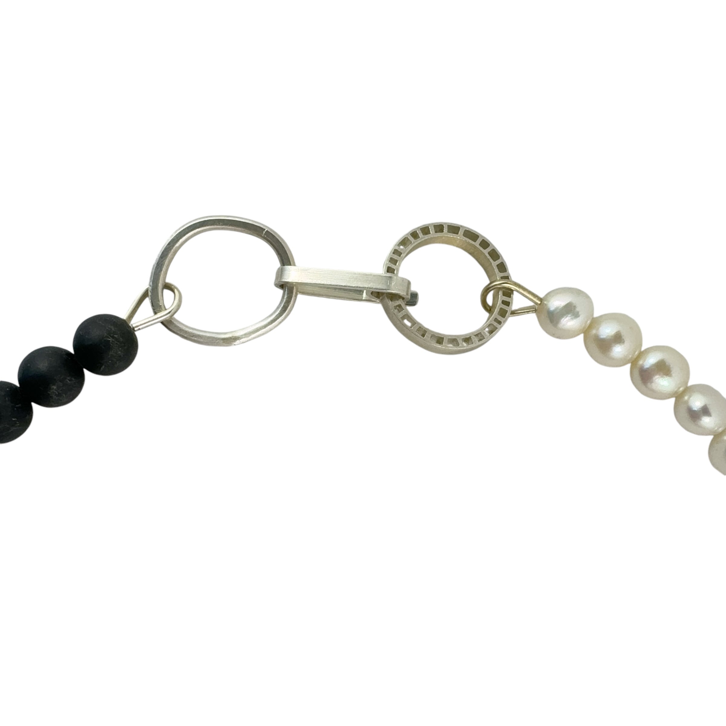 Pearl and Onyx Neckpiece - Ari Athans