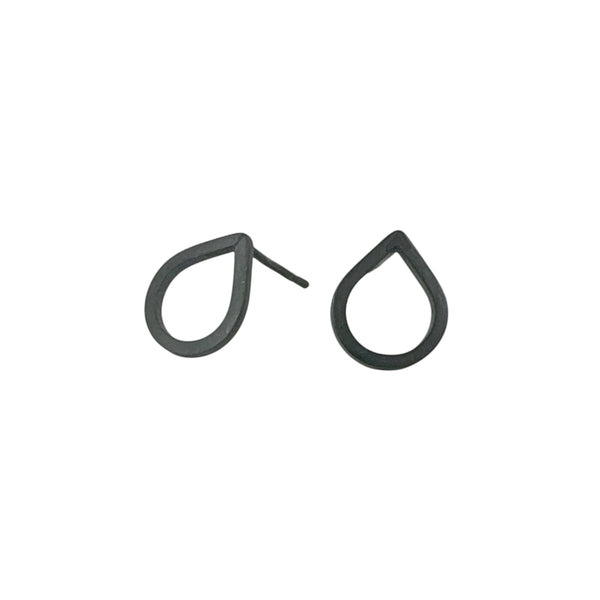 Teardrop Oxidised Stud Earrings - Lisa Jose