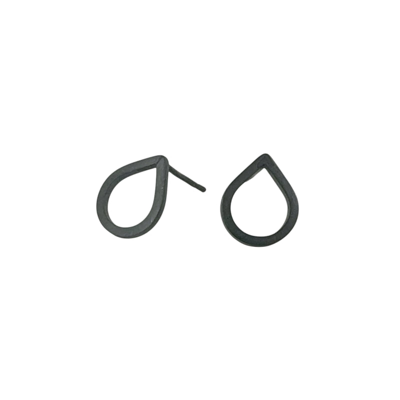 Teardrop Oxidised Stud Earrings - Lisa Jose