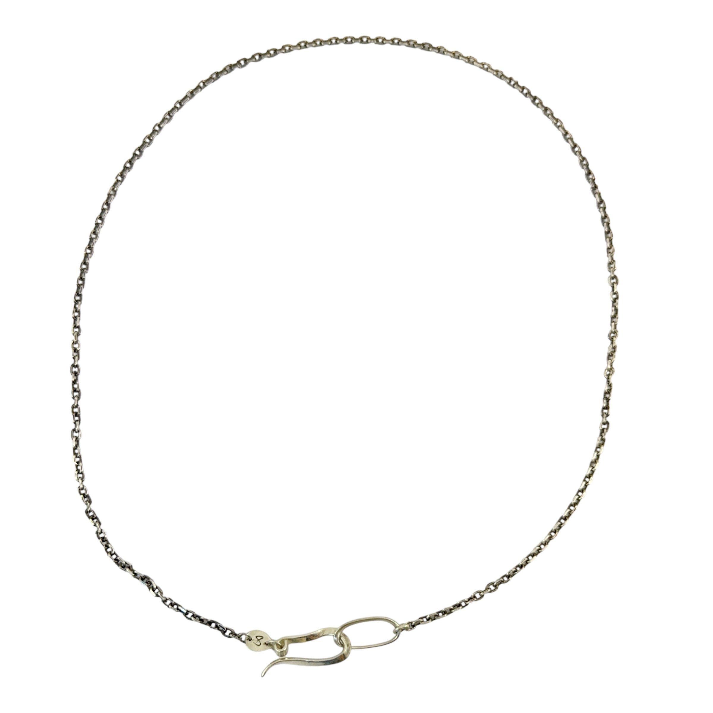 Staple Oxidised Silver Necklace - Leah Abercrombie
