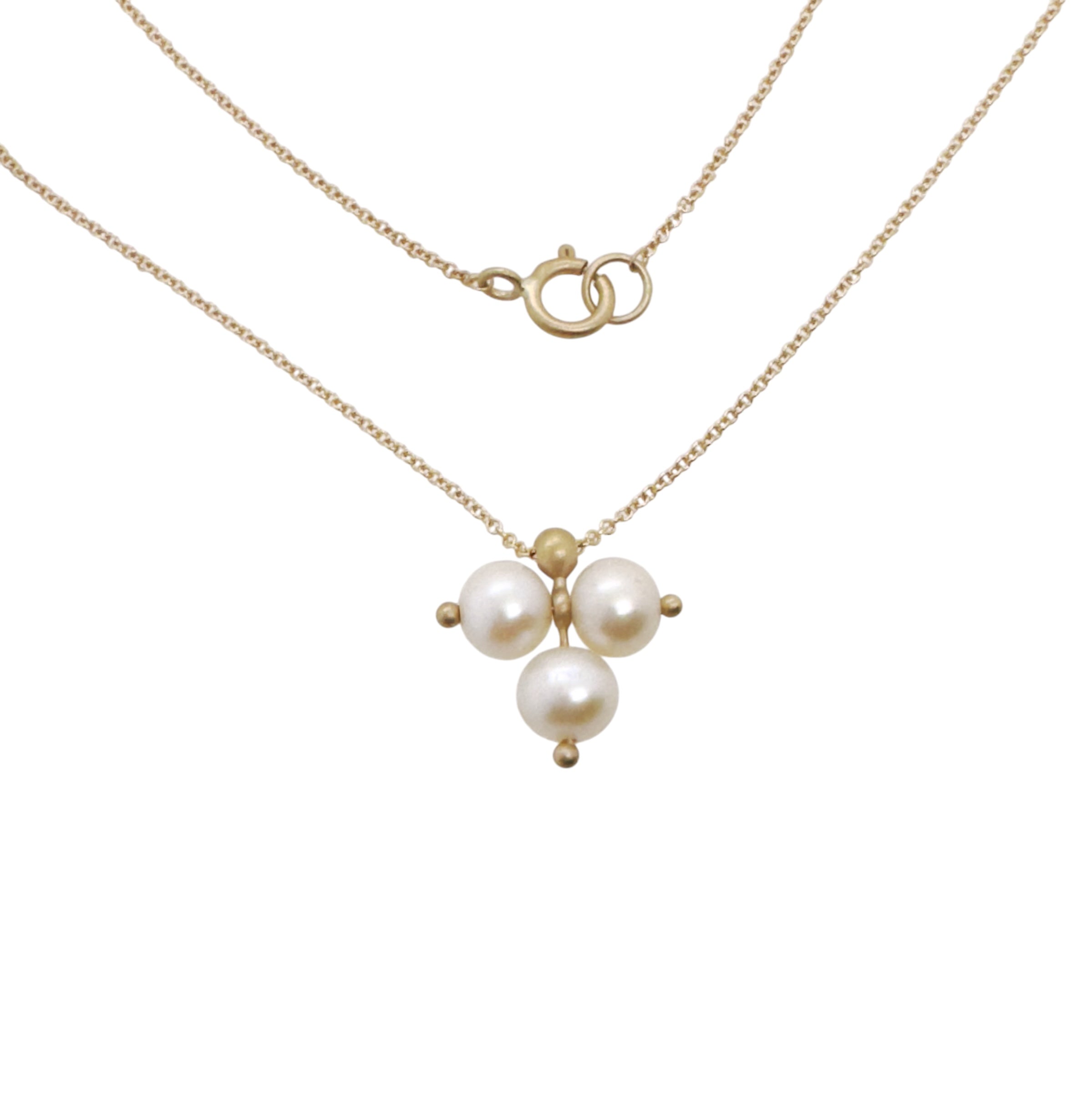 Trinity Gemstone Necklace in 14ct gold - Carla Caruso
