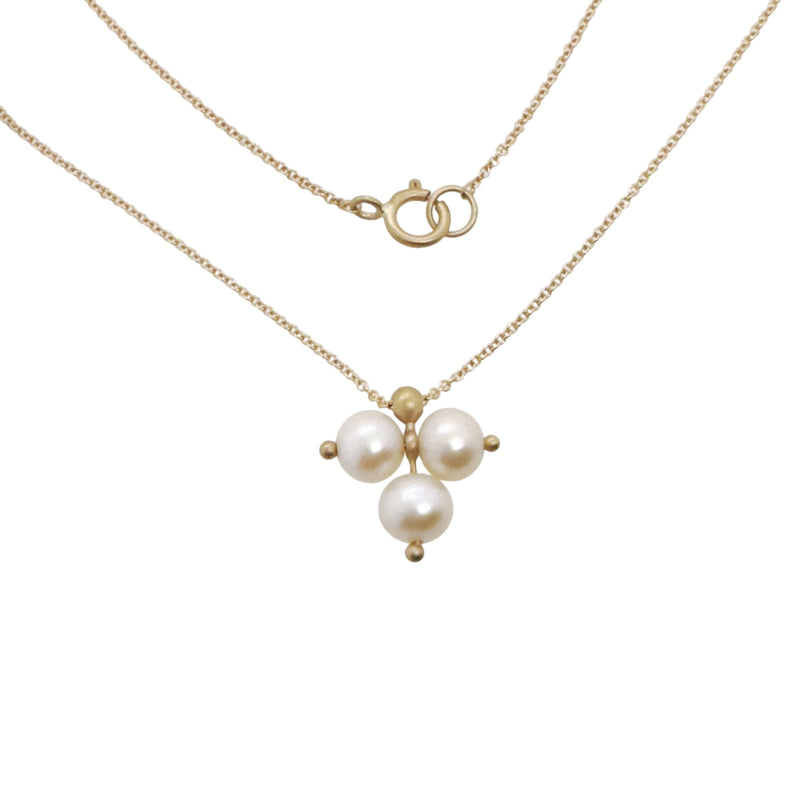 Trinity Gemstone Necklace in 14ct gold - Carla Caruso