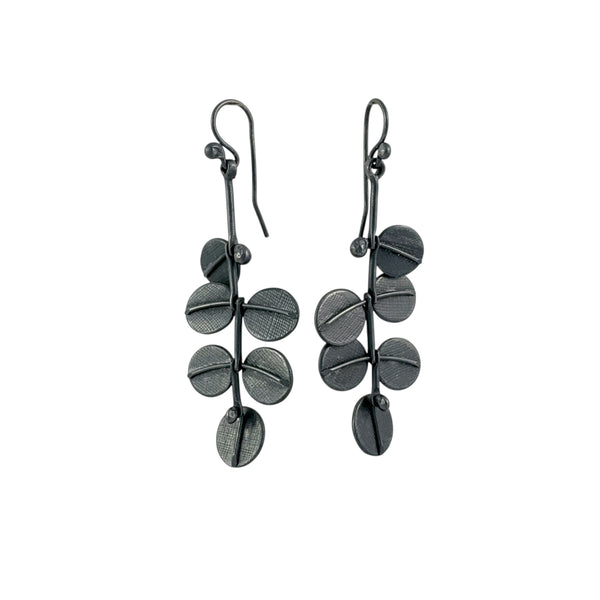 Oxidised Kowhai in the Wind Earrings - Cynthia Nge