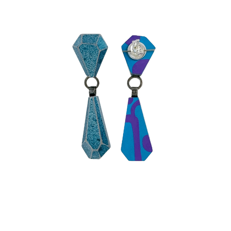 Wooden Diamond Cut Studs - Eva Burton