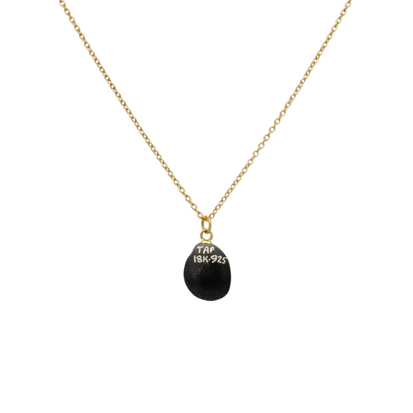 Petite Oxidised Diamond Pendant - Tap by Todd Pownell