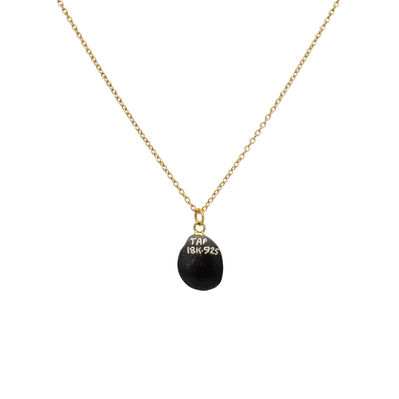 Petite Oxidised Diamond Pendant - Tap by Todd Pownell