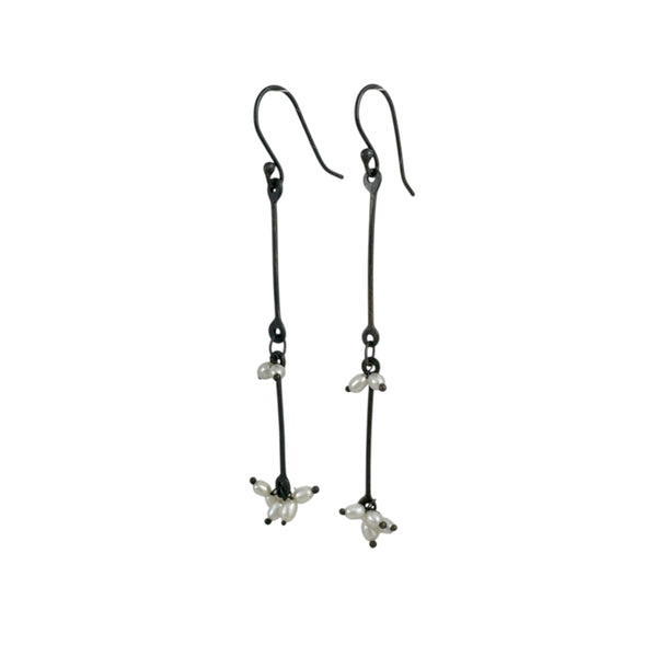 Sen Tsugi Tsugi Chain Pearl Earrings - Kaoru Rogers