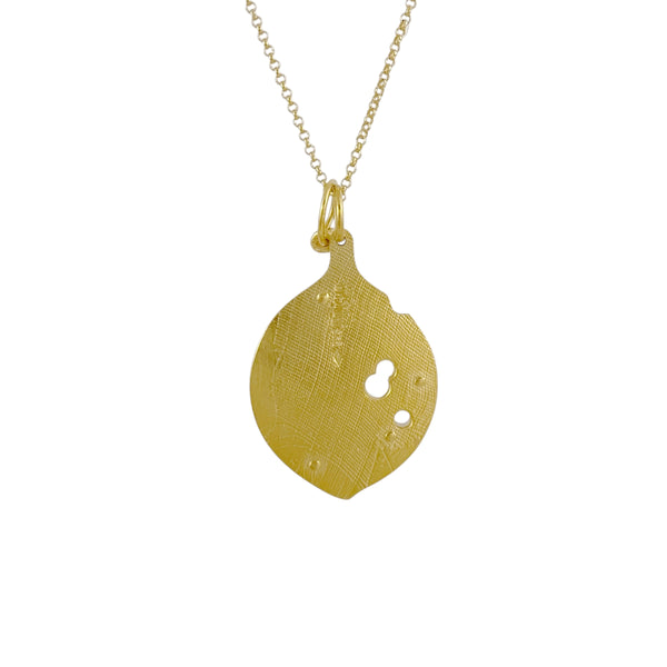 Golden Pohutukawa Mother of Pearl Necklace - Cynthia Nge