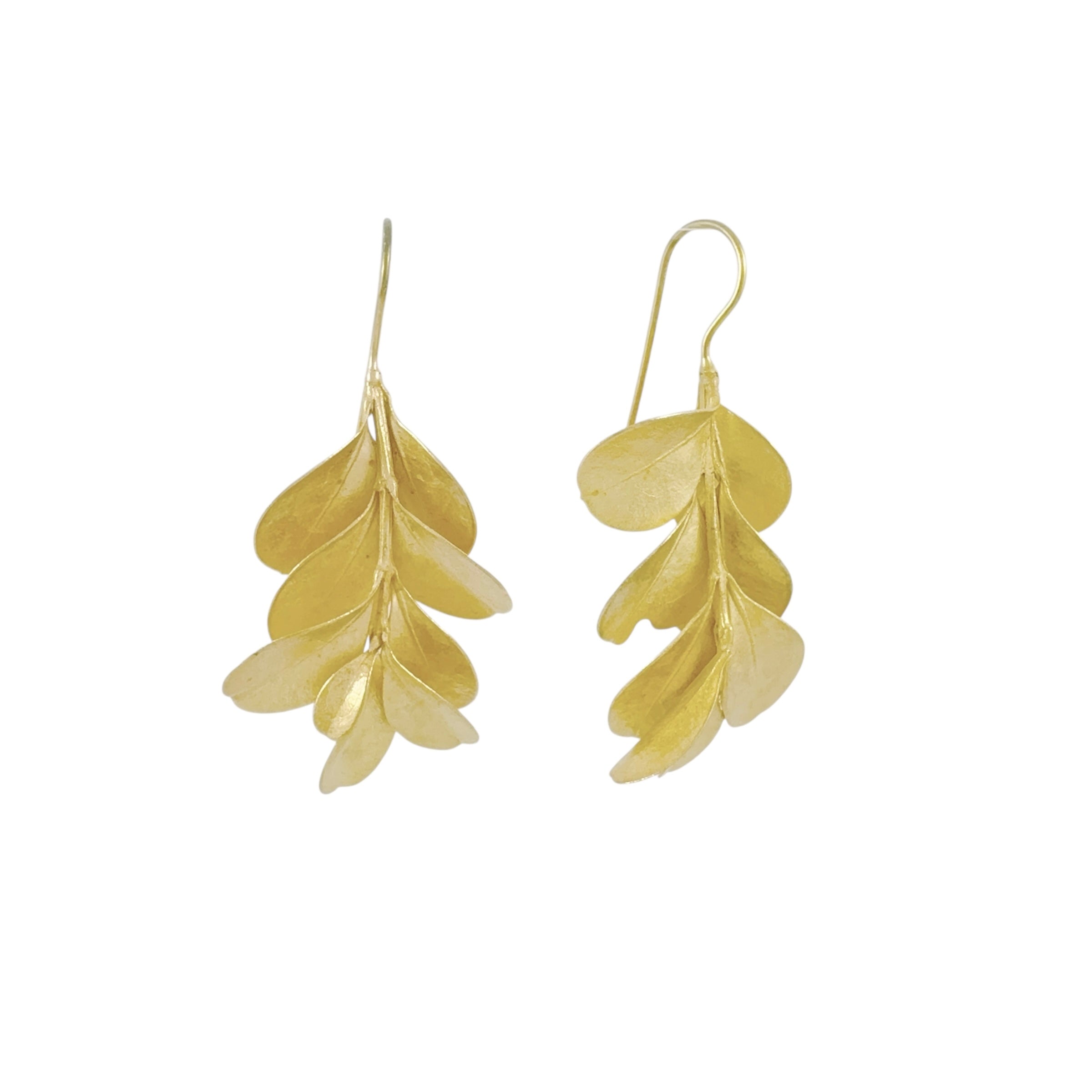 Box Bush Gold Plated Earrings - Anja Jagsch