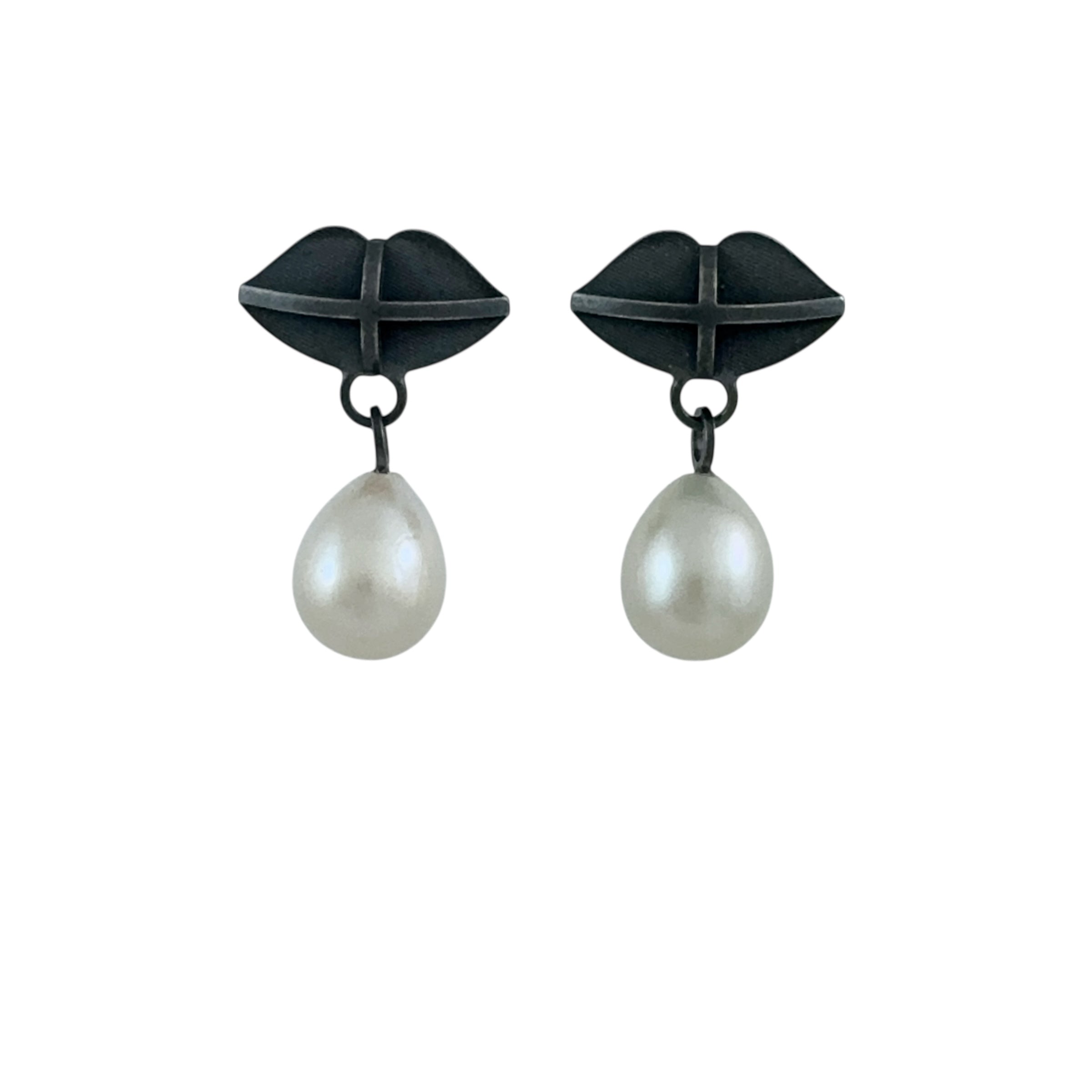 Pop Up Salivate Pearl Earrings -  Erica Bello