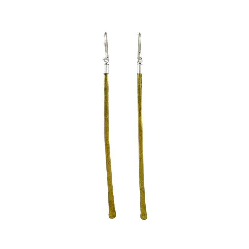 Brass Rain Earrings - Jane Hodgetts