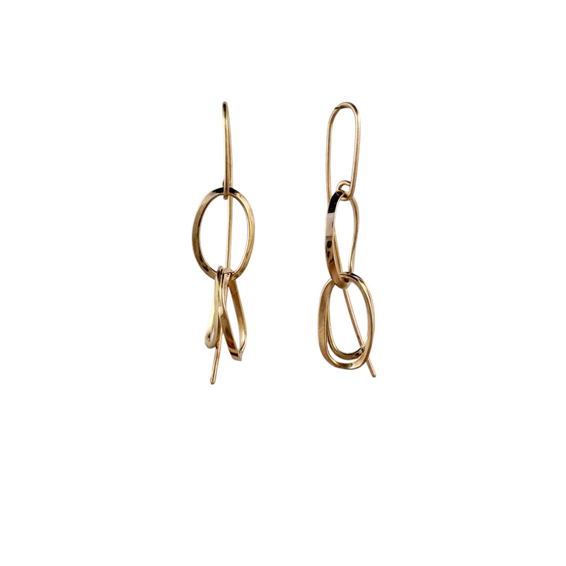 Sundance 9ct Yellow Gold Double Earrings - Leah Abercrombie