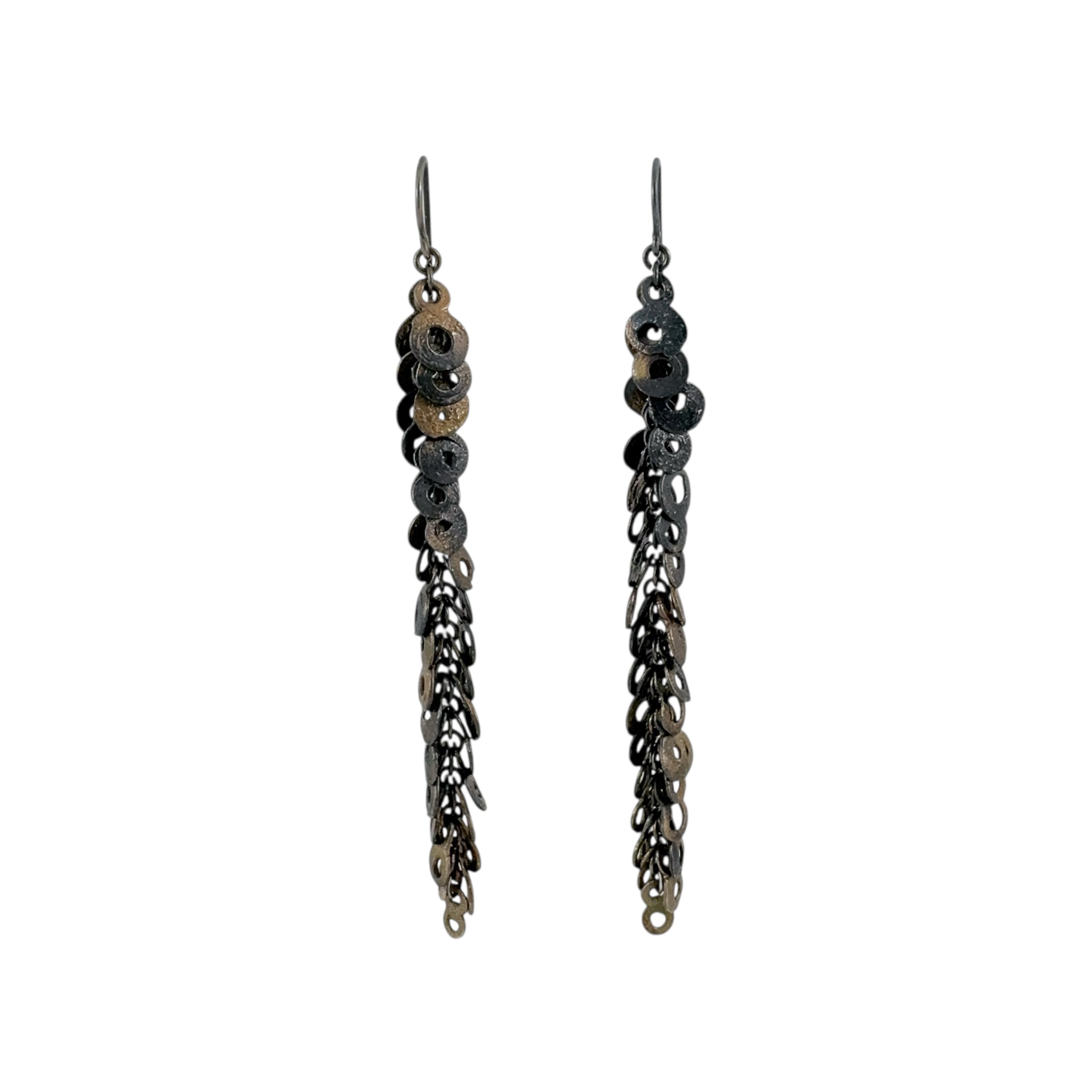 Melt and Fuse Goddess Long Earrings  - Virginia Sprague