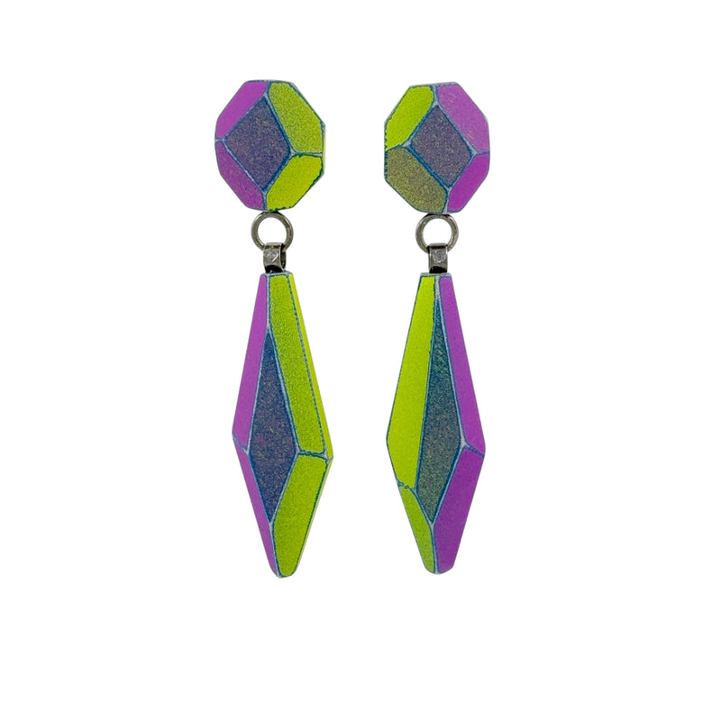 Wooden Gem Arrow Studs - Eva Burton