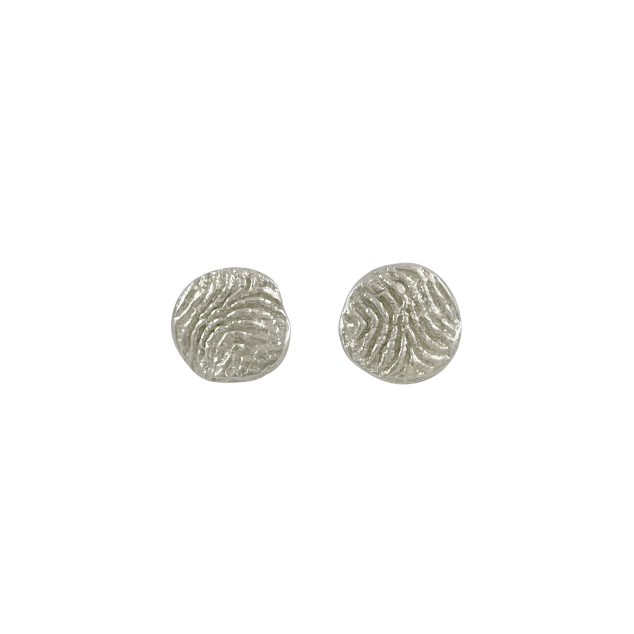 Beachcomber 'Coral Imprint Waves' Studs - Melinda Young