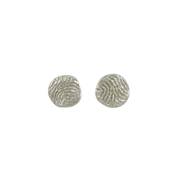 Beachcomber 'Coral Imprint Waves' Studs - Melinda Young