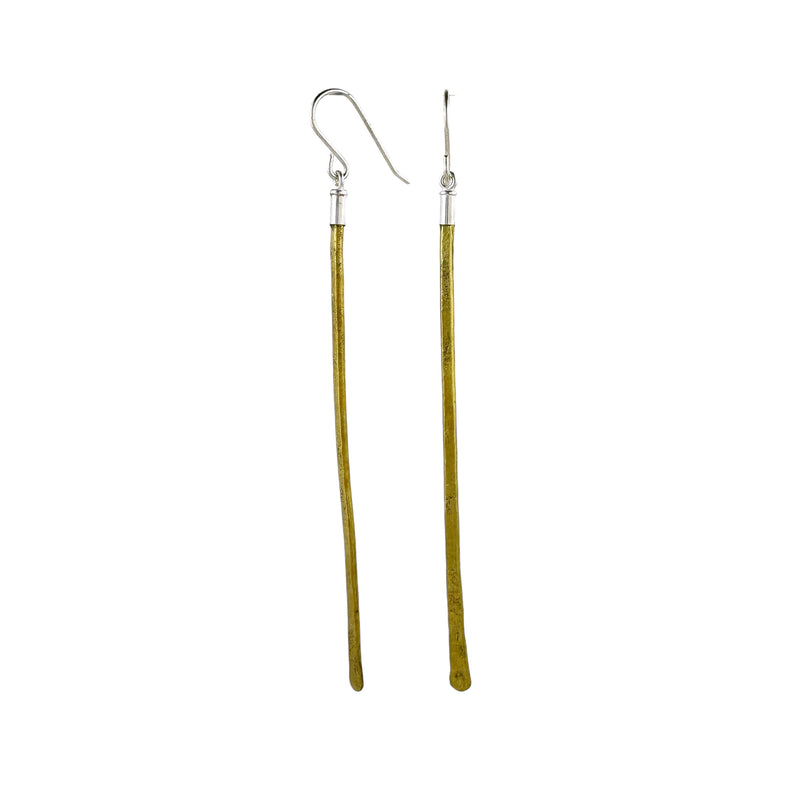 Brass Rain Earrings - Jane Hodgetts