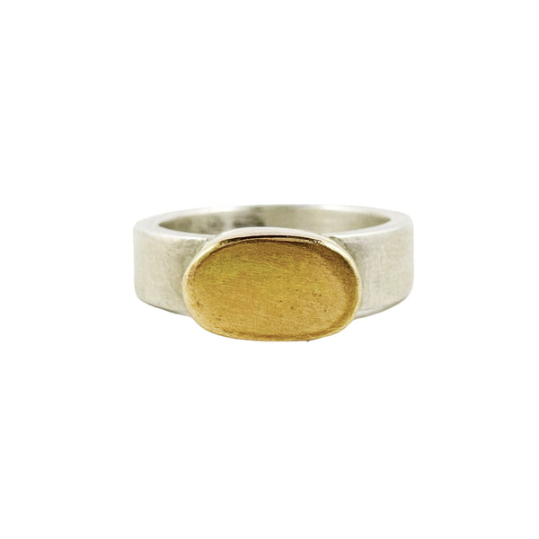 Oval Skinny 9ct Gold Ring - Ari Athans