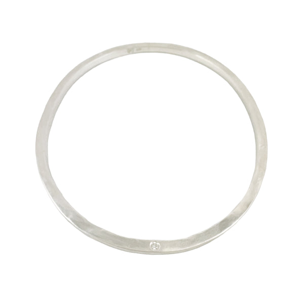 Ever Diamond And Sterling Silver Bangle - Leah Abercrombie