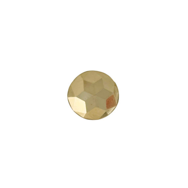 Large Round Impression Single Gold Stud - Louise Fischer