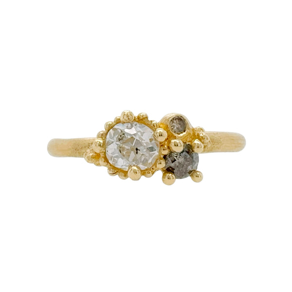 Beaded Contrast Cluster Ring - Ruth Tomlinson