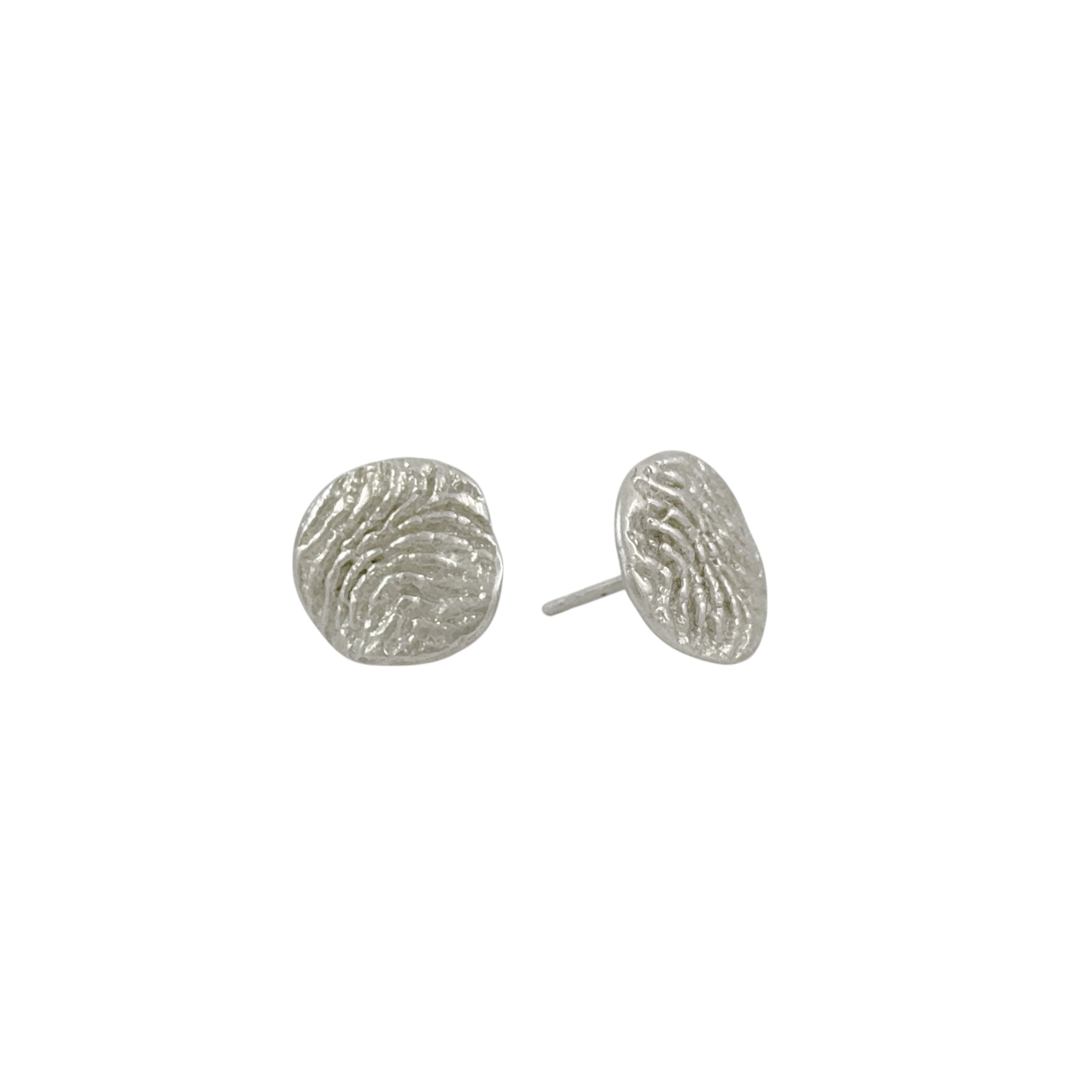 Beachcomber 'Coral Imprint Waves' Studs - Melinda Young