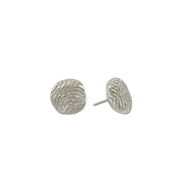 Beachcomber 'Coral Imprint Waves' Studs - Melinda Young