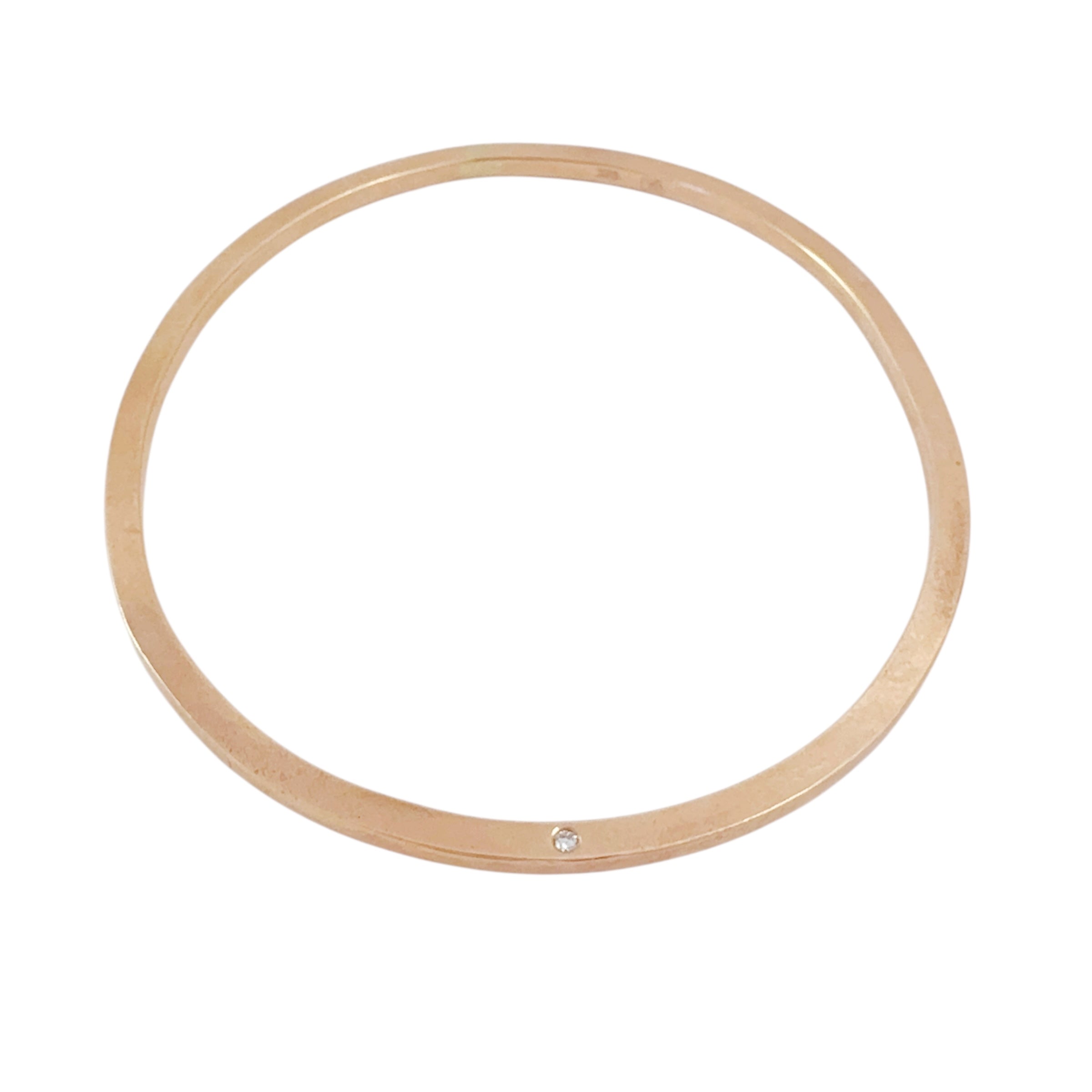Ever Diamond And Gold Bangle - Leah Abercrombie