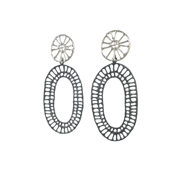 Oval Chain Earrings - Anna Vlahos