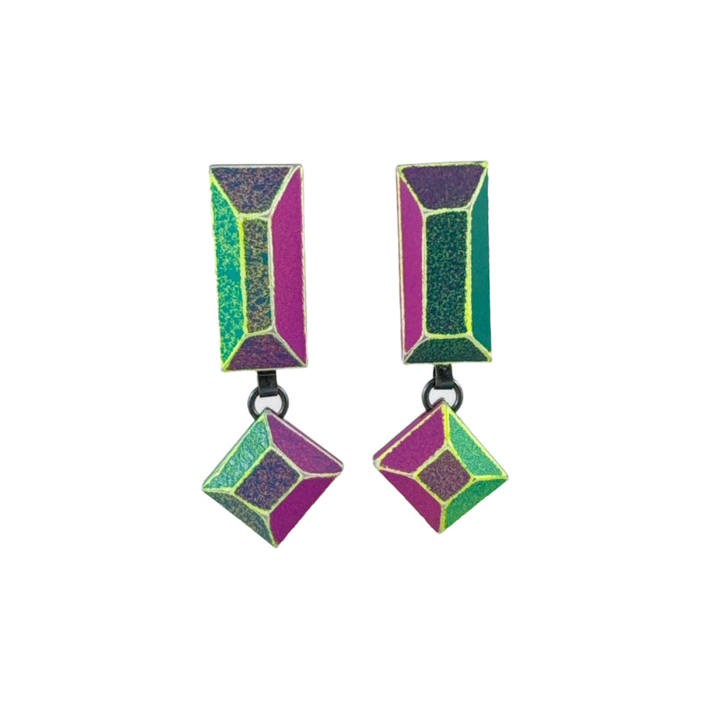 Wooden Gem Herine Studs - Eva Burton