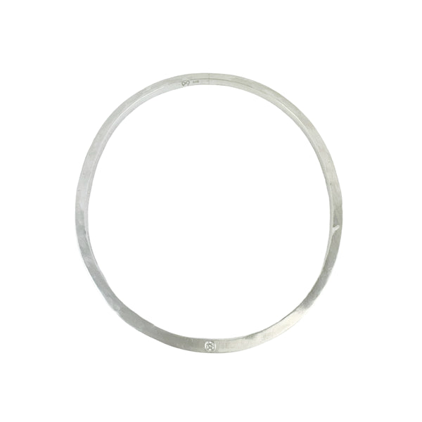 Ever Diamond And Sterling Silver Bangle - Leah Abercrombie