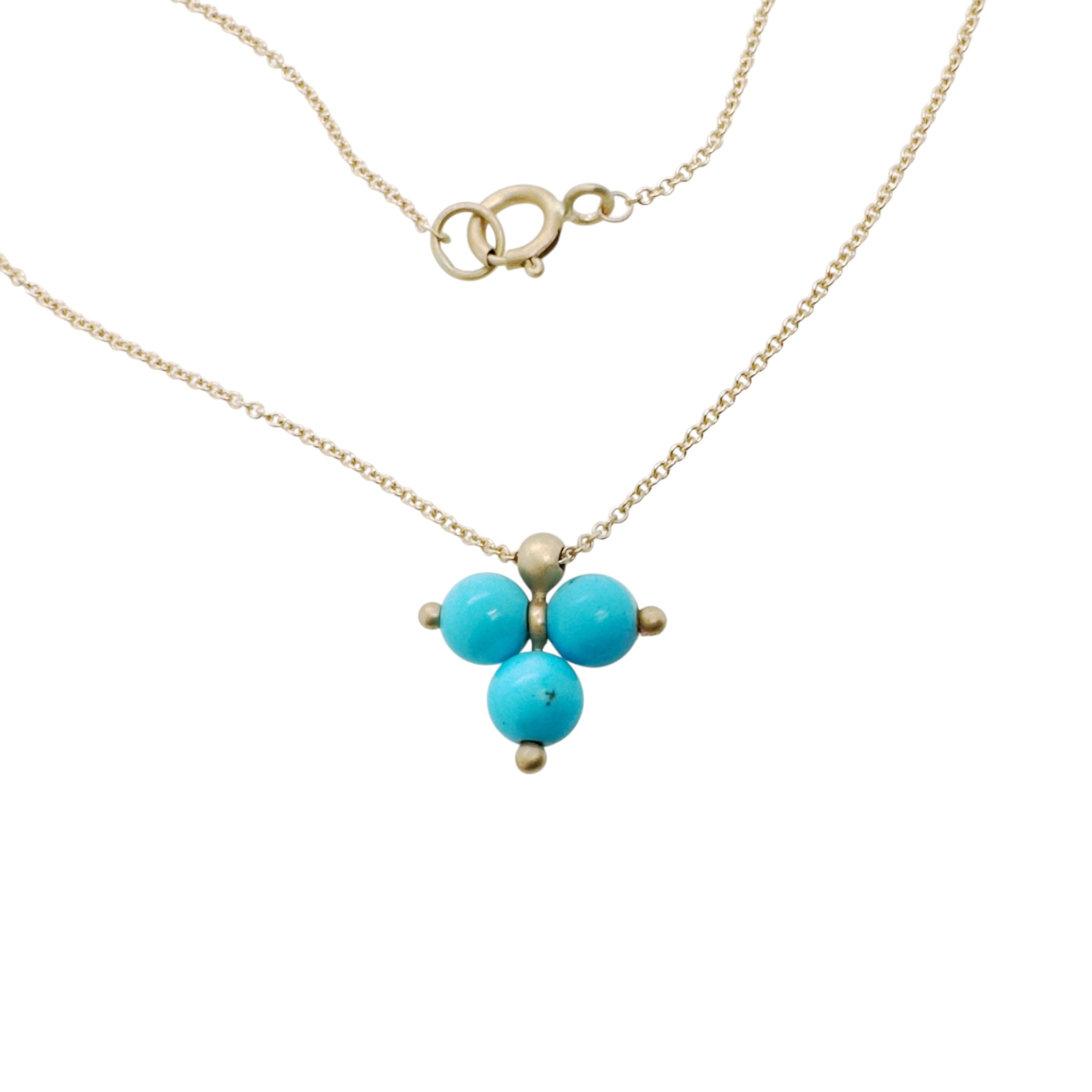 Trinity Gemstone Necklace in 14ct gold - Carla Caruso