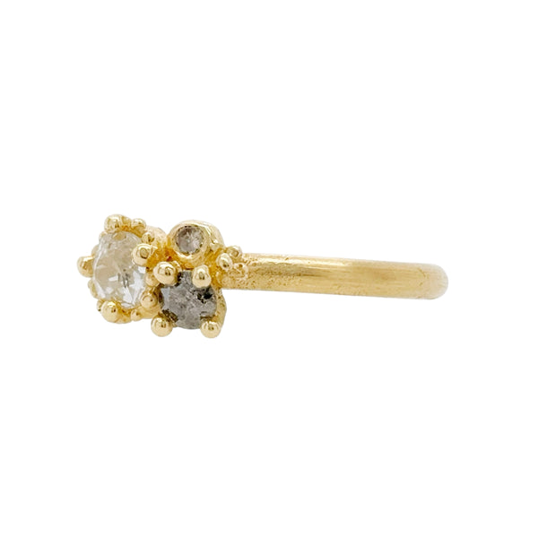 Beaded Contrast Cluster Ring - Ruth Tomlinson