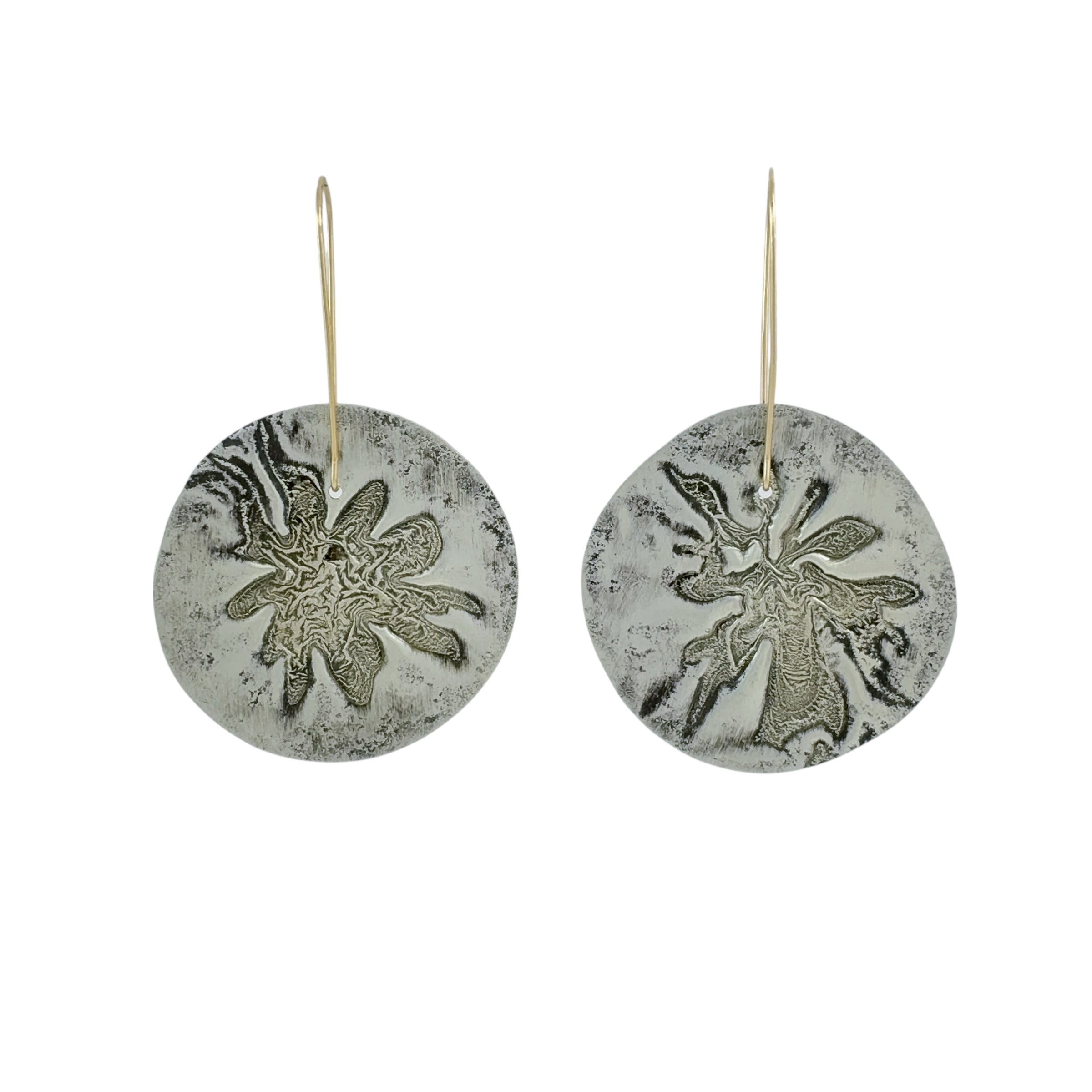 Bi-metal Disc Earrings - Jane Hodgetts