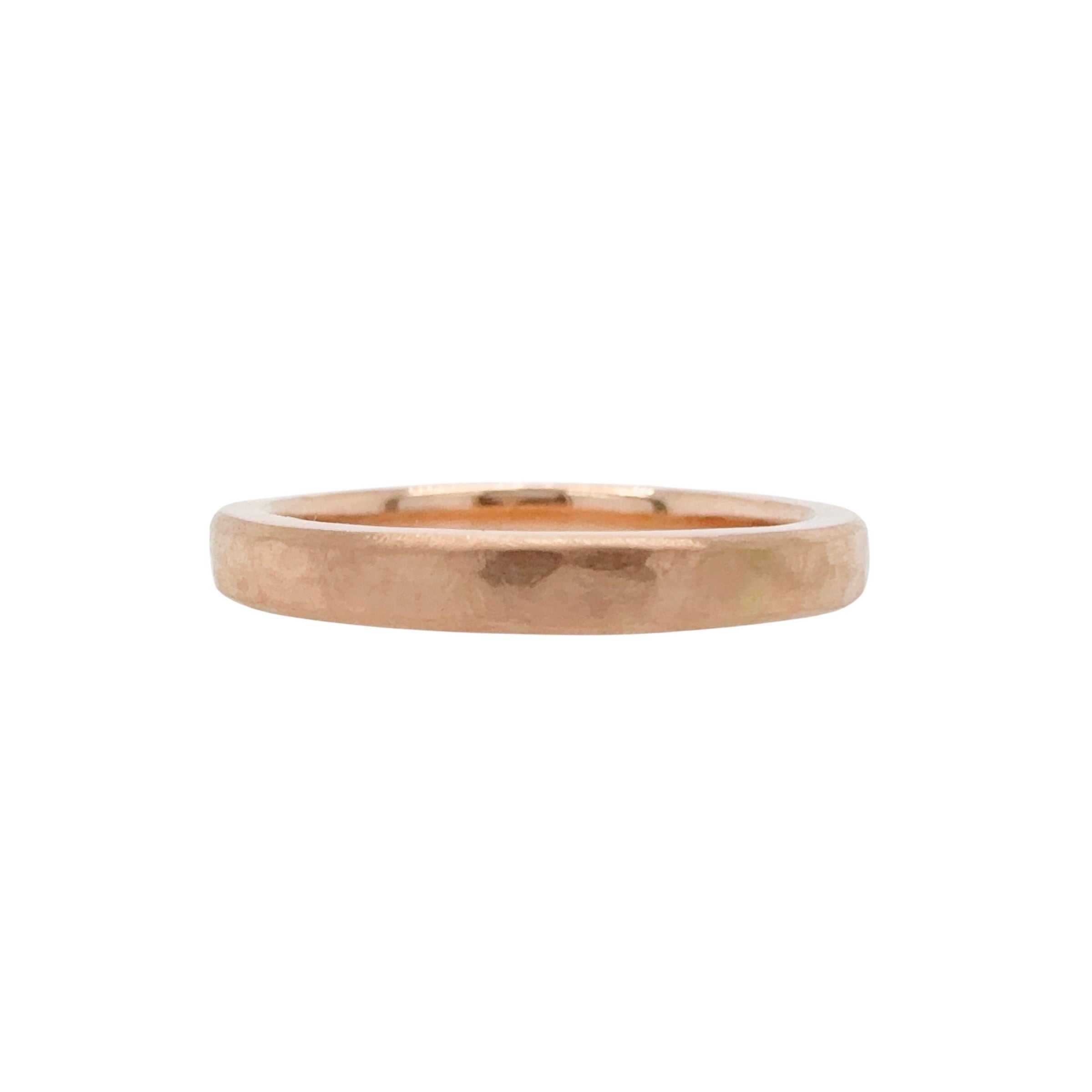 Track Narrow Rose Gold Ring - Leah Abercrombie