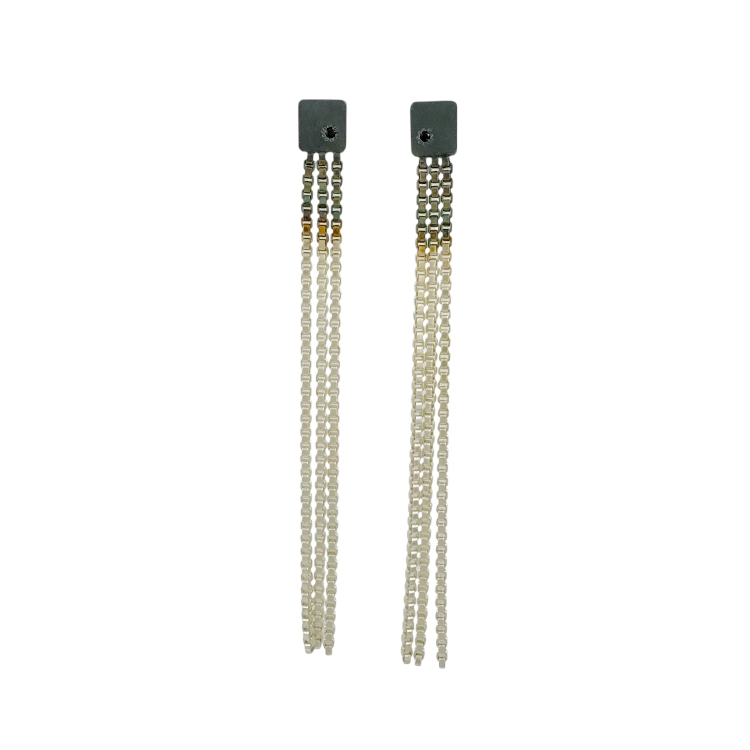 Shikaku Black Spinel Earrings - Kaoru Rogers