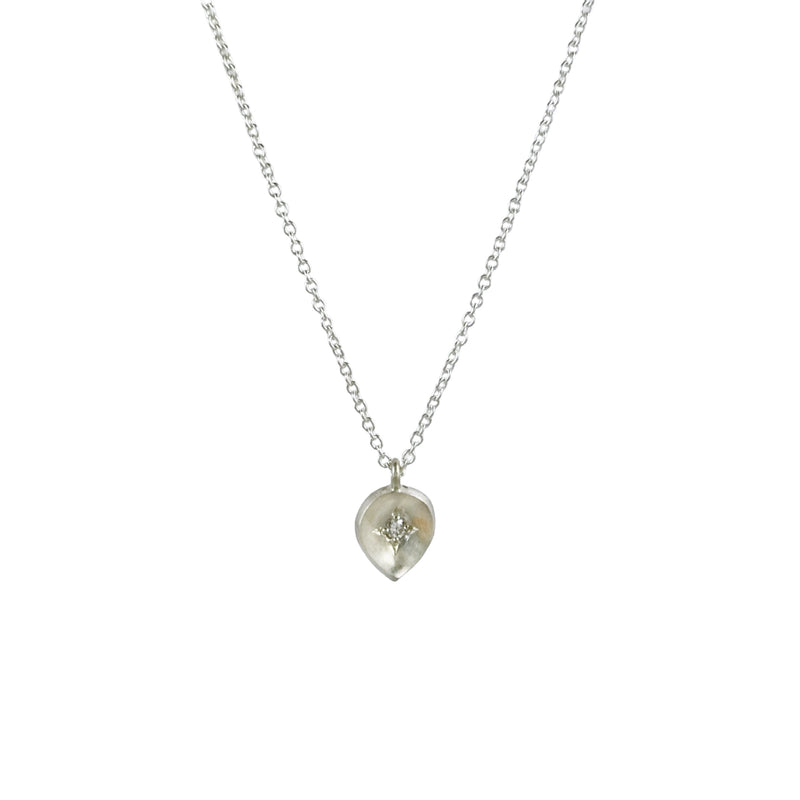 Picked Petal Diamond & Silver Necklace - Leah Abercrombie