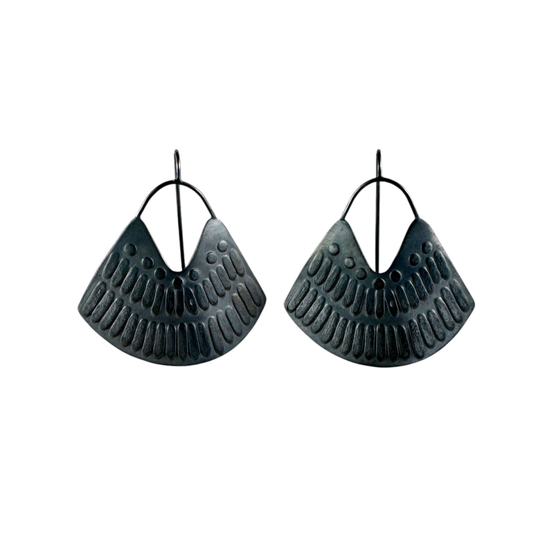 Gifted Warrior Oxidised Earrings - Milly Thomas