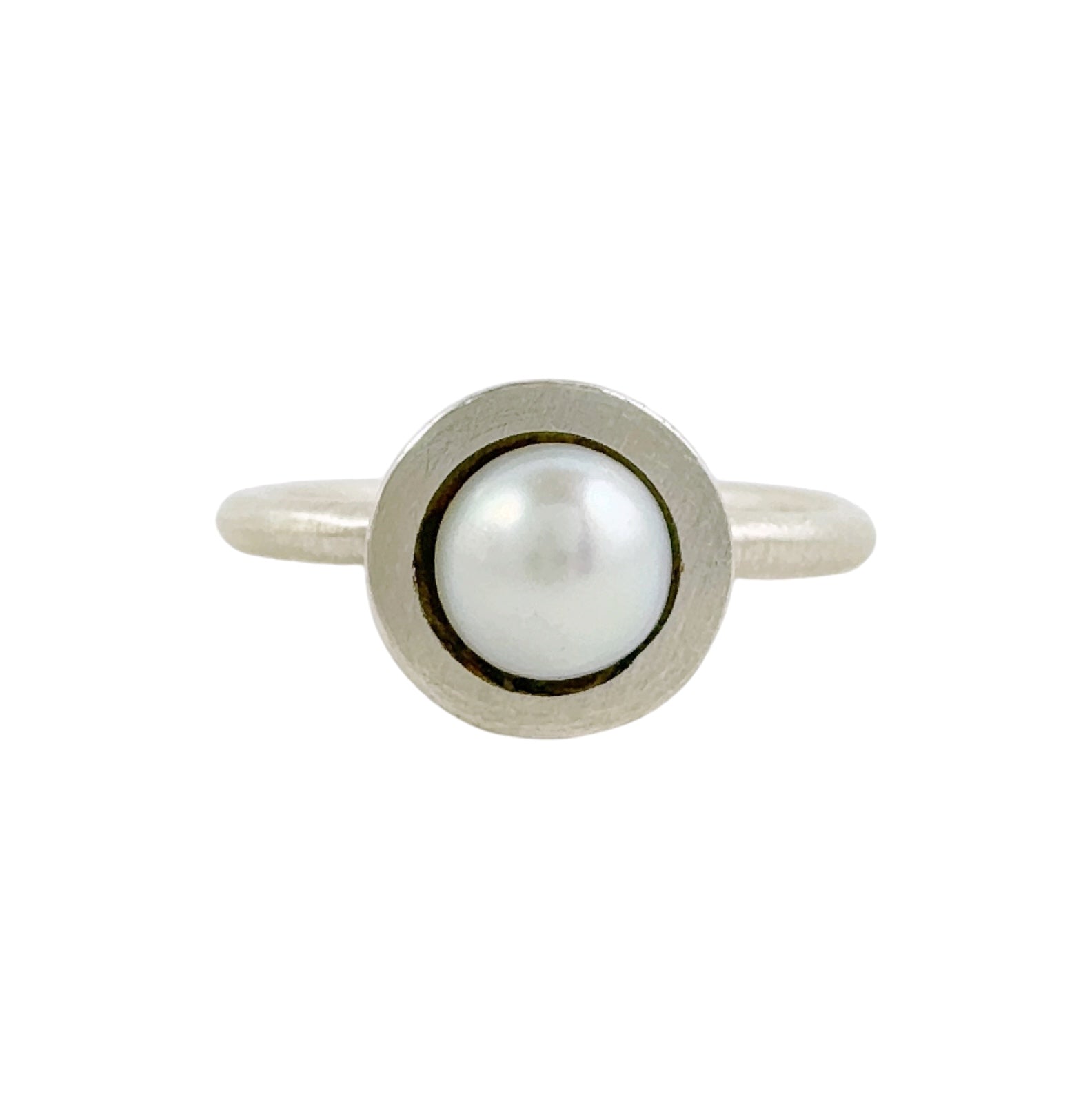 Silver Pearl Dome Ring - Ari Athans