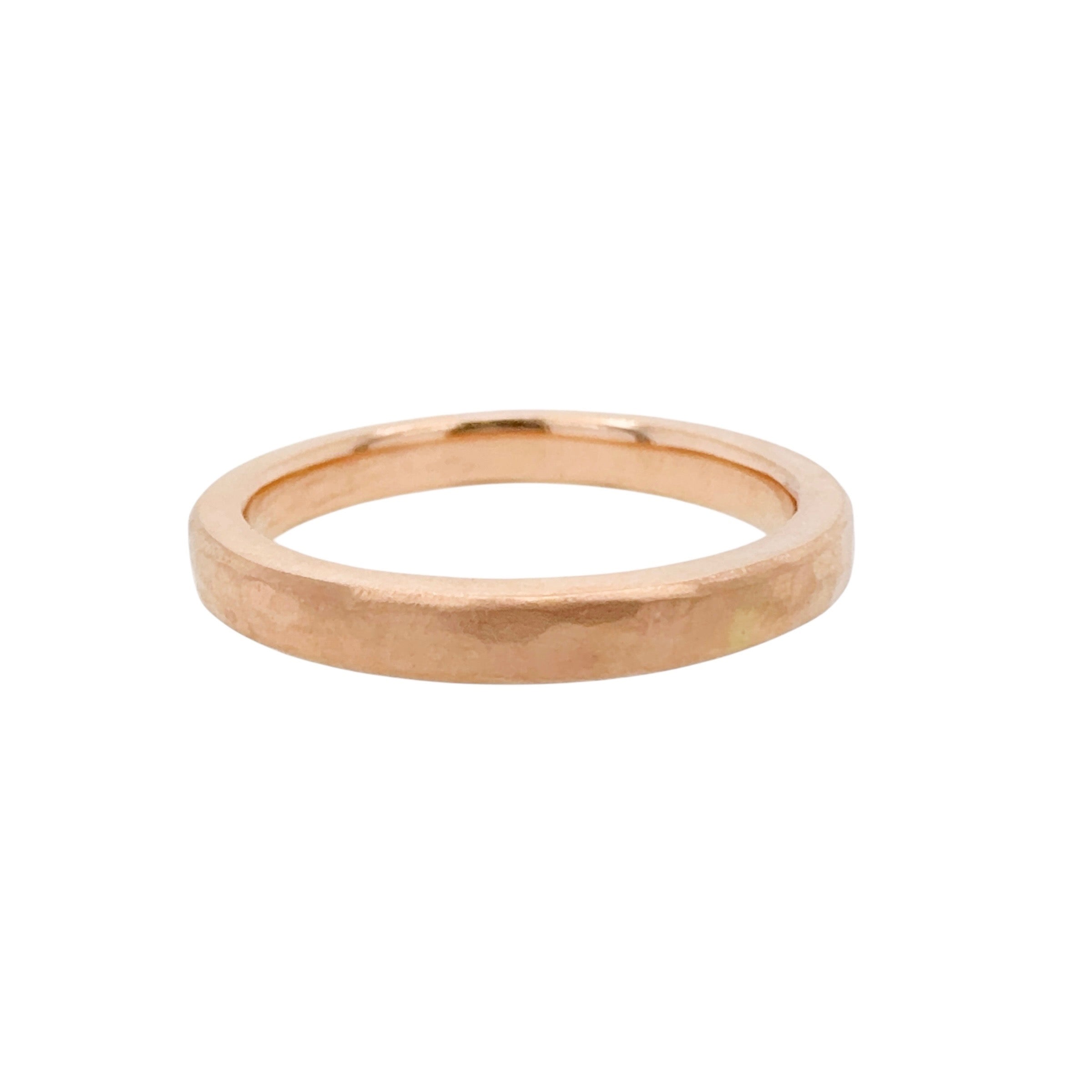 Track Narrow Rose Gold Ring - Leah Abercrombie